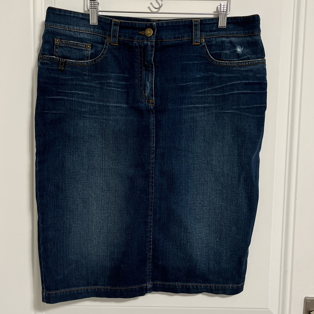 NWT - Ice Iceberg Women’s Denim Midi Skirt - Size 48 / XL